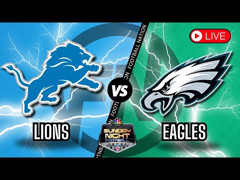 Detroit Lions vs Philadelphia Eagles - Sunday Night Football - Live Stream Color Radio Broadcast