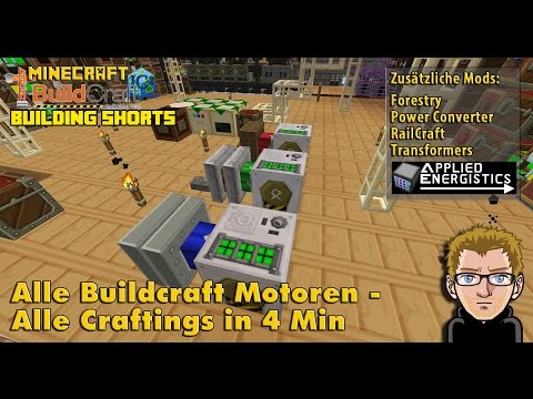 Buildcraft - Building Shorts - Motoren - Crafting Tutorial - German Deutsch
