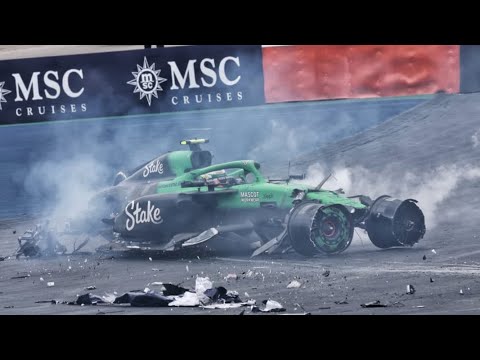 Bortoleto Huge Crash | F1 2025 | Interlagos Sprint Race