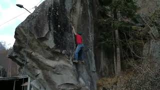 Video thumbnail of Alta Tensione, 7c. Val Masino