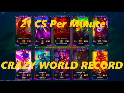 650 CS AT 30 MINUTES IN MASTERS ELO | WORLD RECORD