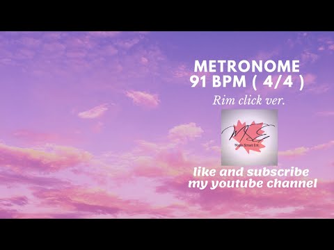 [Maple Street Ent] New Metronome 91 bpm ( 4/4 ) Rim click ver