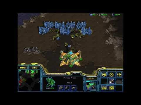 SC Broodwar: Protoss vs Terran - 1 Gate Core Range Robotics expand