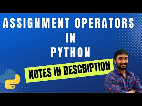 Assignment Operators In Python Python Tutorial For Beginners In Hindi