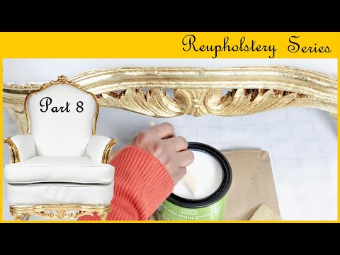 Gold Leaf Crystal Clear Top Coat Review DIY Reupholstery Series I Pt 8