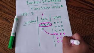 Place Value Disks Division Strategies