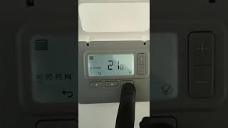 How to operate Honeywell room thermostat T3r programmable wireless rf stat