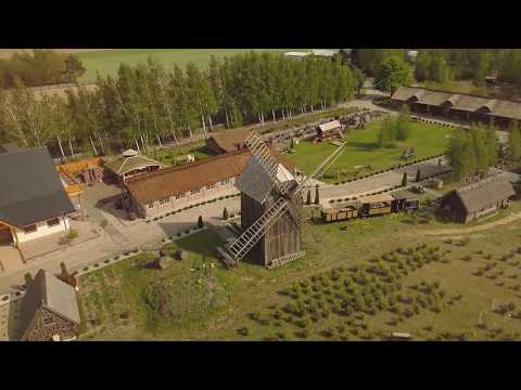 Skansen Bicz - widok z lotu ptaka