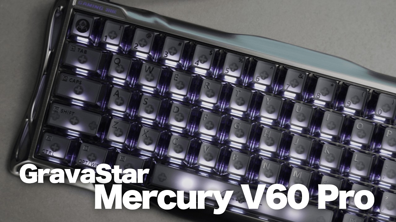 標準スイッチが別格な60%ラピトリ GravaStar Mercury60 V60 Pro