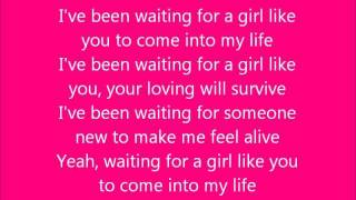 Glee - Waiting for a Girl Like you - Lyrics