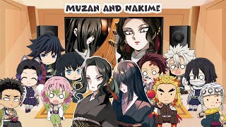 Hashiras React to Muzan and Nakime Animation (Demon Slayer)