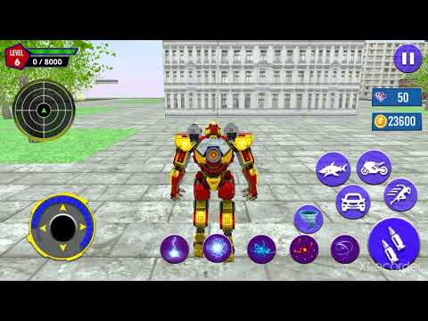 Shark Robot Car Game - Robot Bike Games 3D - Android Gameplay