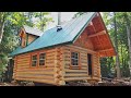 Father & Son Build their Dream Log Cabin in the Canadian Wilderness (FULL BUILD)
