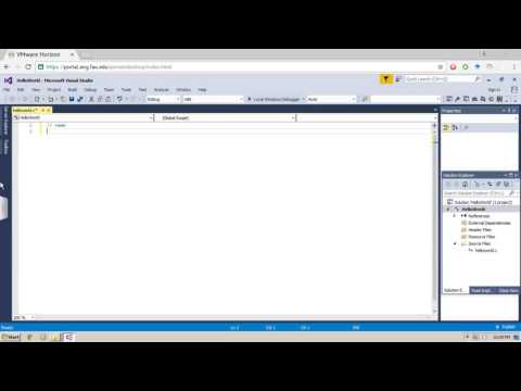 How to create a new "C" project in Visual Studio (2015 and older)