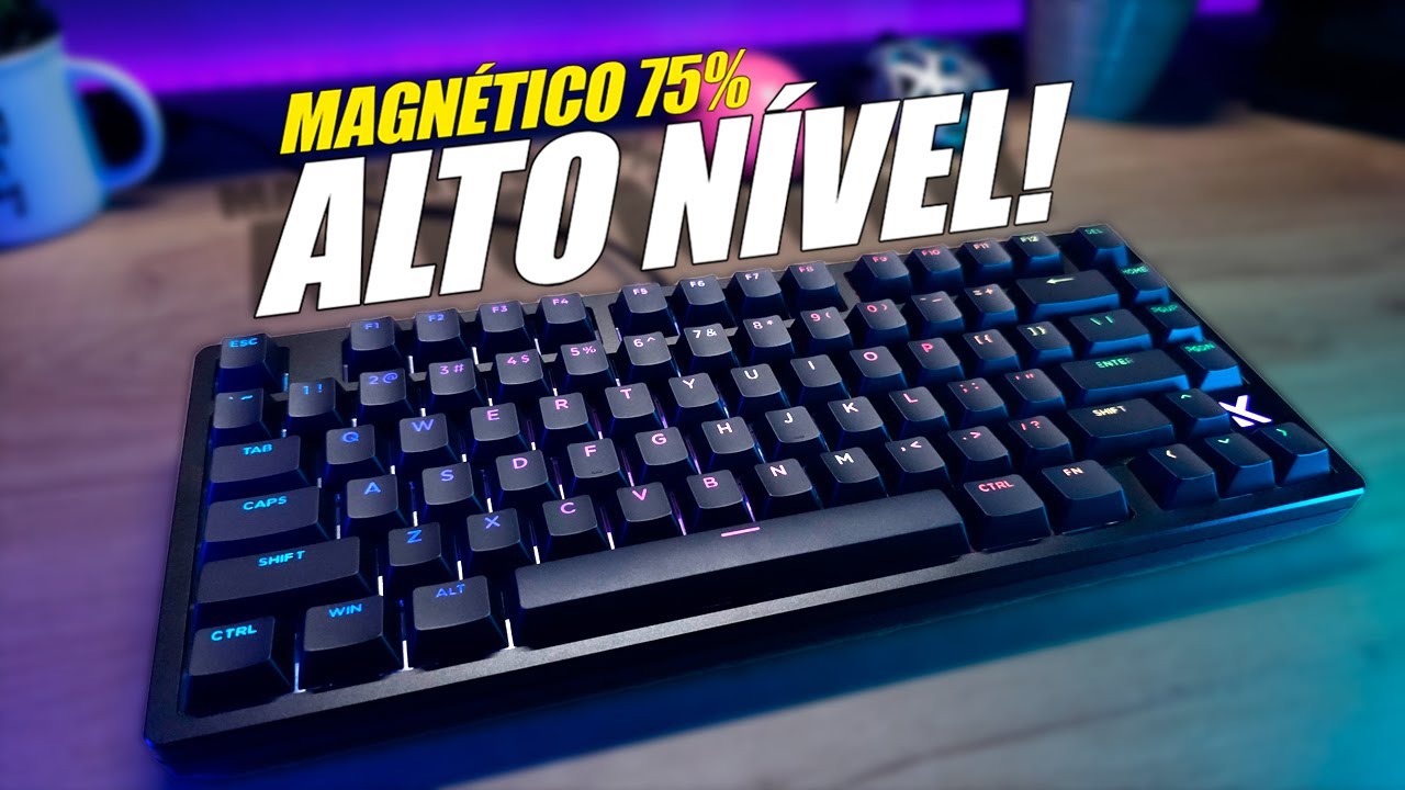 O TECLADO MAGNÉTICO QUE SUPEROU TODOS que já testei até agora! MCHOSE ZERO 75X PRO