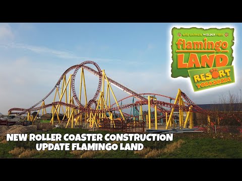 NEW Roller Coaster at Flamingo Land Construction Update