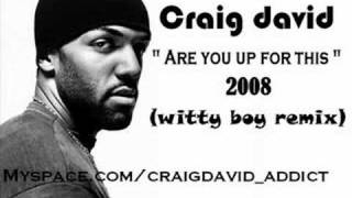 Craig david - Are you up for this (witty boy remix)