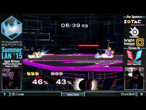 Tampa eSports Summer LAN 15 Melee - Winners Semis - EE | Uuaa vs DrunkSloth