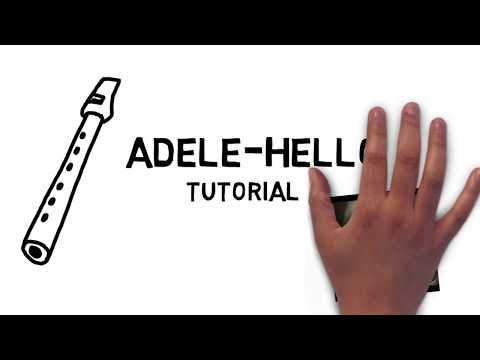"Adele - Hello" Tutorial für Blockflöte Teil 1  |  The Sweet Flute