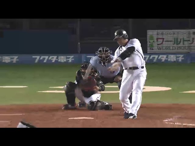 【9回裏】マリーンズ・井口が2試合連発!! 大きな放物線はレフトスタンドへ!! 2015/8/20 M-F