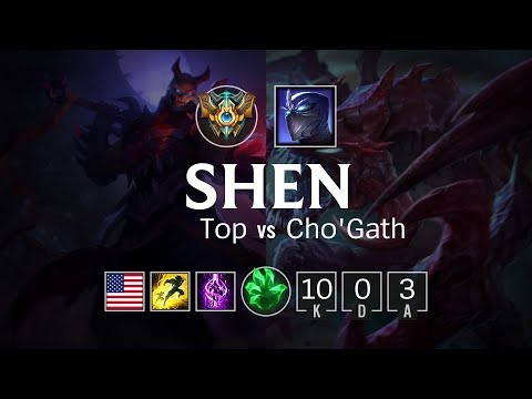 Shen Top vs Cho'Gath - NA Challenger Patch 8.8