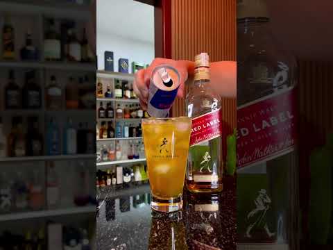 Whiskey Energetico #cocktail #recipe #redbull #shorts #viralvideo #trending #youtube #ytshorts#reels