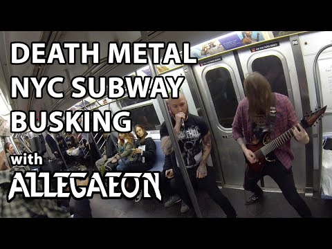 Death Metal NYC Subway Busking with ALLEGAEON | MetalSucks