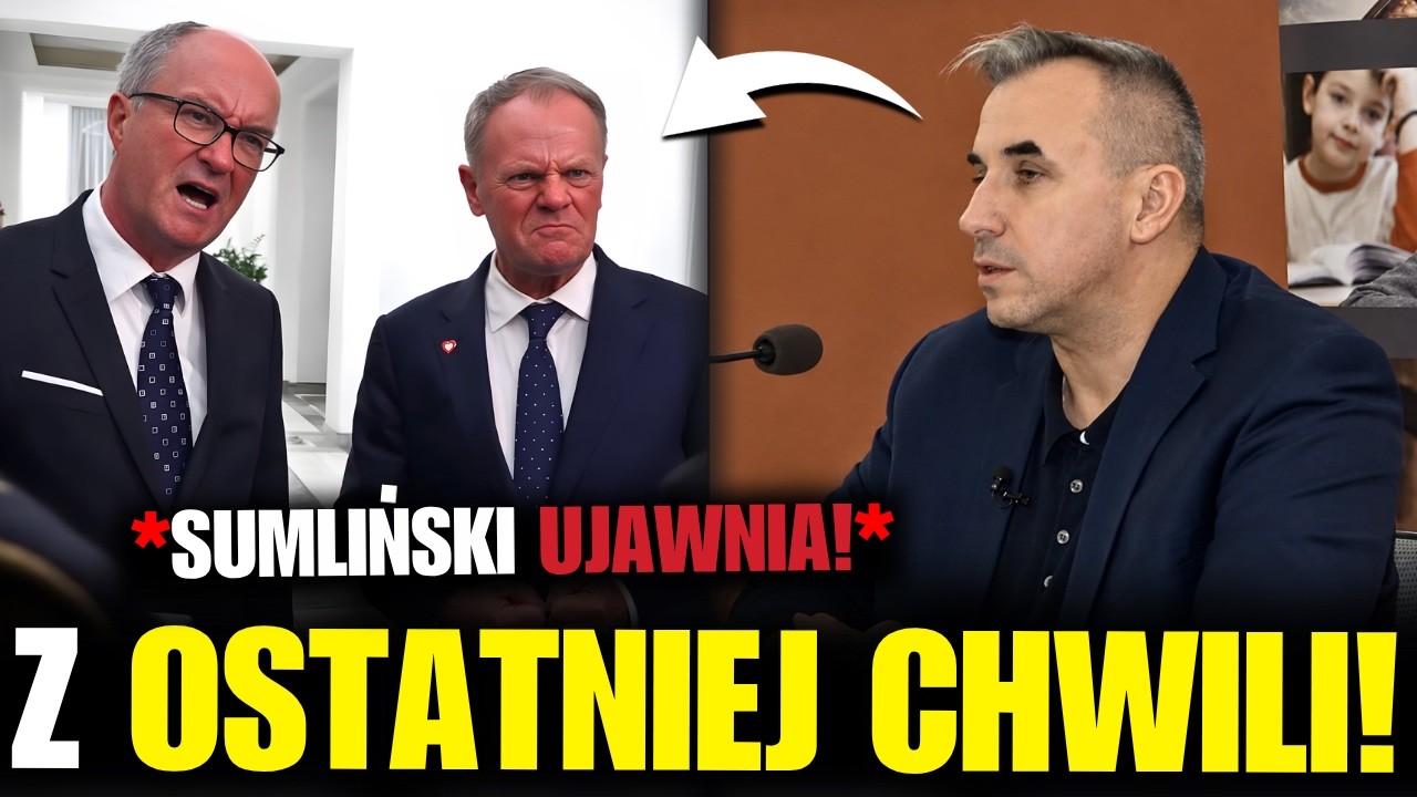 TUSK WPADŁ W SZAŁ! SUMLIŃSKI ROZBIJA MAFIJNY UKŁAD KOALICJI!