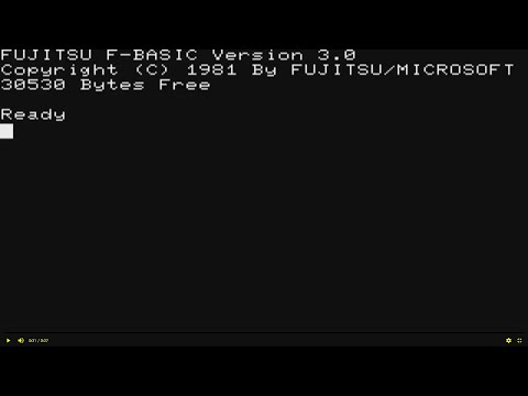 MAME MESS COMPUTER FM 7 FUJITSU 1982