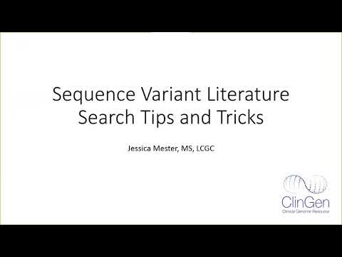 Finding literature for variant interpretation