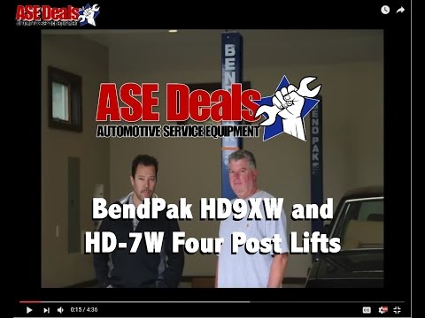 BendPak HD-9XW and HD-7W Four Post Lift Features