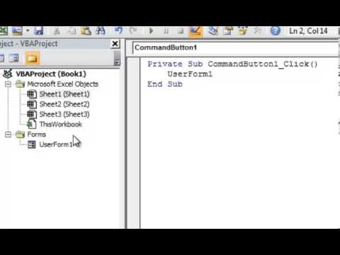 Excel 2010 VBA Tutorial 10: Intro to User Forms Part 2 of 2
