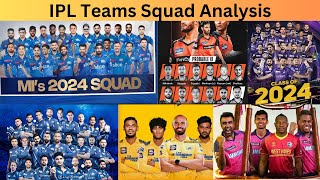 IPL 2024 Teams Squad Analysis #cricket #ipl24 #ipl24teams