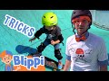 Skate Tricks With Blippi Blippi Skateboards With Shaun White Educational Videos For Kids