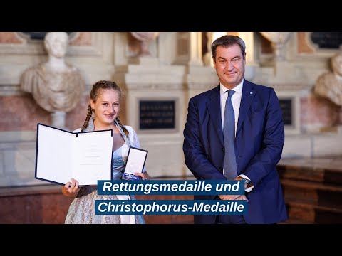Verleihung der Rettungsmedaille und der Christophorus-Medaille 2022 - Bayern