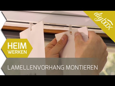 Vertikal Lamellenvorhang montieren (Vertikaljalousien)