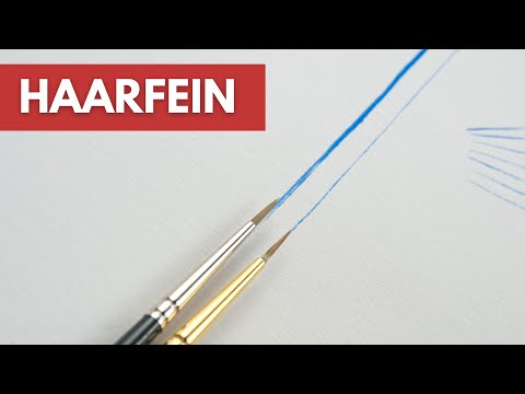 Feine und dünne Linien mit Acrylfarbe malen - So gelingt es dir sicher