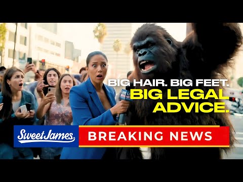 Bigfoot Crashes the Scene After a Car Accident?! | Sweet James AI-Generated Commercial