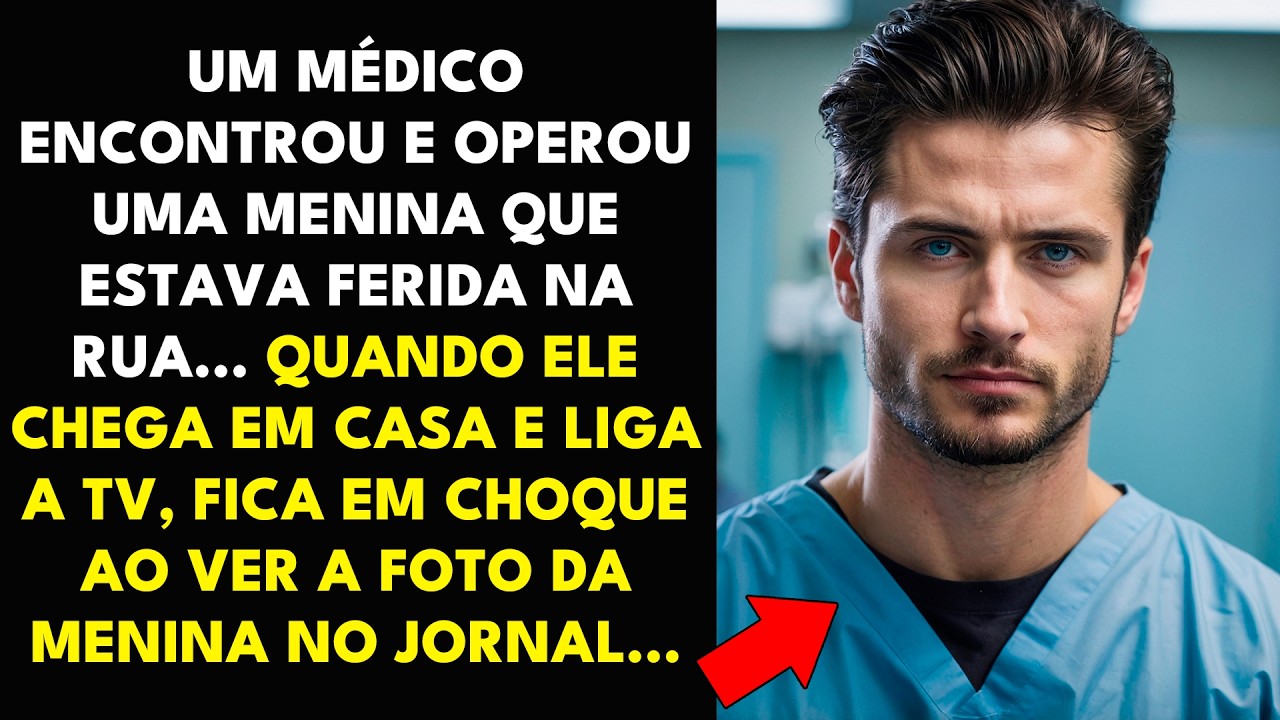 UM MÉDICO ENCONTROU E OPEROU UMA MENINA QUE ESTAVA FERIDA NA RUA... QUANDO ELE CHEGA EM CASA E...