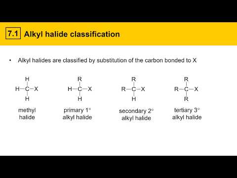 7.1 Alkyl halide classification