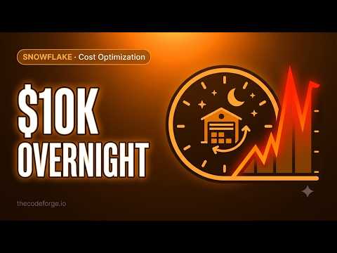A forgotten warehouse burned $10,000 in one weekend — Snowflake Cost Optimization