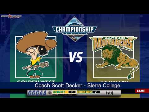 CCCAA Men's Water Polo Final: Golden West vs LA Valley - 11/17/18 - 10:30am