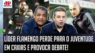 ‘Não tem nenhum motivo pra isso: o Flamengo…’; veja debate após 2 a 1 do Juventude