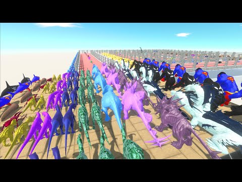 SPIDERMAN GORO vs VENOM GORO Sky Championship –Animal Revolt Battle Simulator