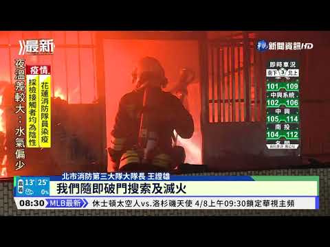 清晨惡火! 北市頂加民宅7旬男命喪火窟