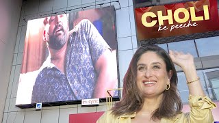 Choli Ke Peeche | Song Launch | By Kareena Kapoor K On Giant Hording | Crew |Tips