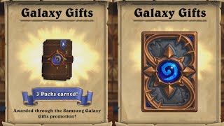 3 Free packs & Galaxy Card Back Guide -Hearthstone✔