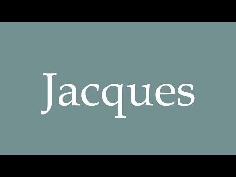 How to Pronounce ''Jacques'' Correctly in French