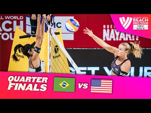 Carol/Barbara vs. Hughes/Cheng - Quarter Finals Highlights Tepic 2023 #BeachProTour