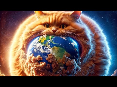 Fat Cat Eats Earth. 🌎 😺